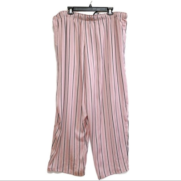 Last One~ Inc Striped Satin Pajama Pants-XXL - Picture 3 of 5